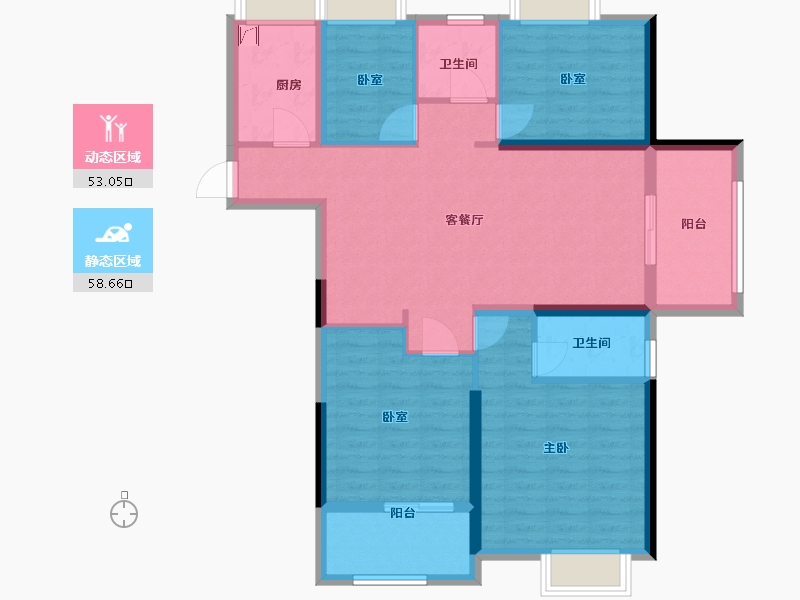 福建省-龙岩市-美伦生态城二期-100.00-户型库-动静分区