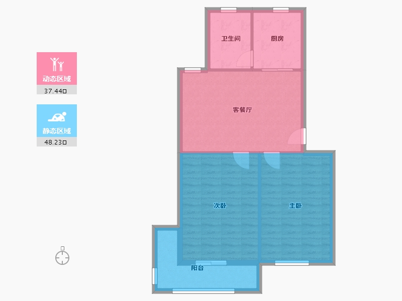 上海-上海市-金樟花苑-78.00-户型库-动静分区