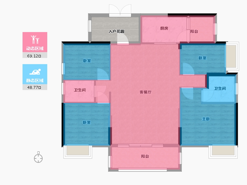 广东省-河源市-十里东岸-114.00-户型库-动静分区