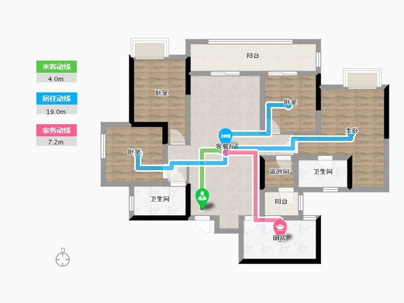 四川省-成都市-广汇御园-141.00-户型库-动静线