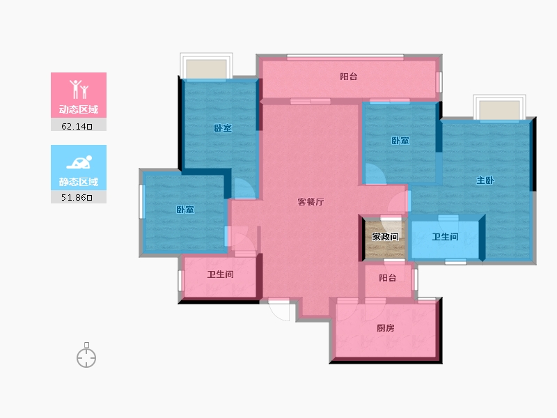 四川省-成都市-广汇御园-141.00-户型库-动静分区