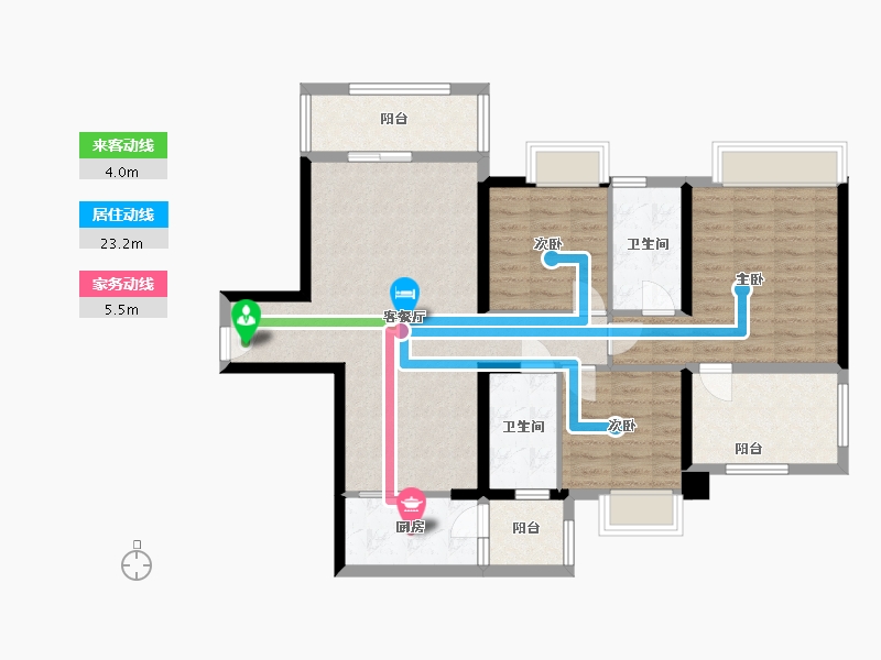 广西壮族自治区-柳州市-金湾御府-113.33-户型库-动静线