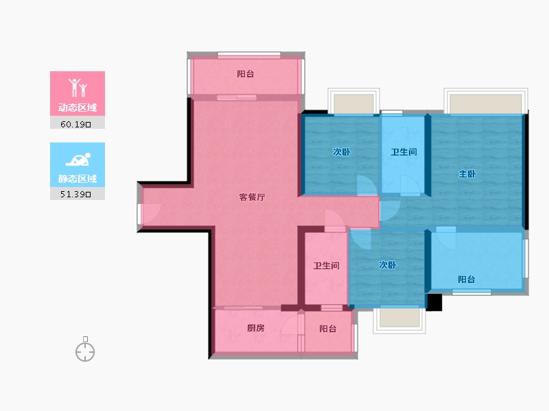 广西壮族自治区-柳州市-金湾御府-113.33-户型库-动静分区