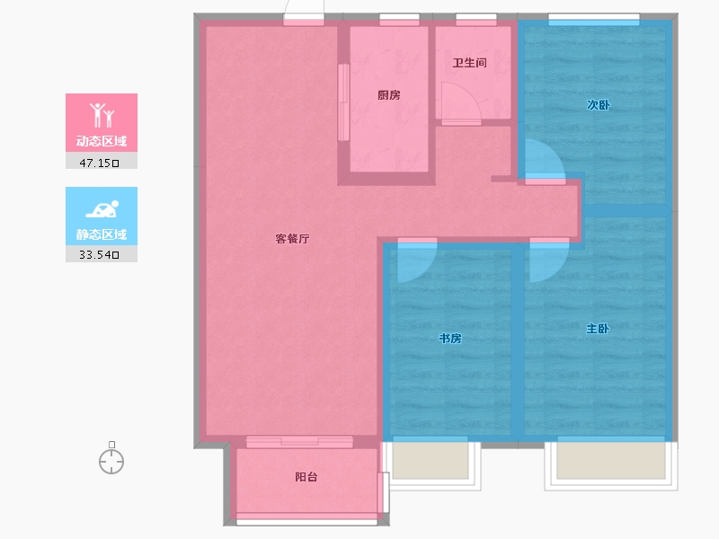 河北省-邢台市-天著熙园-90.00-户型库-动静分区