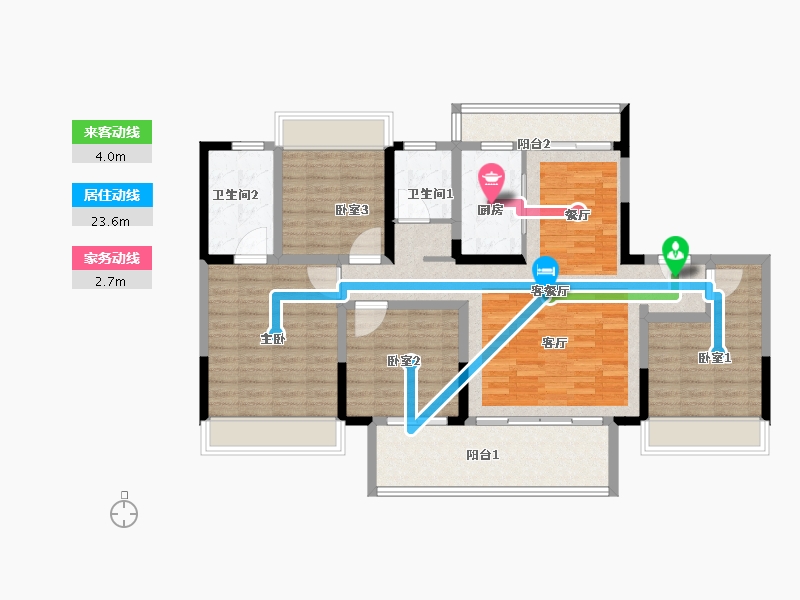 安徽省-阜阳市-建业徽创·新筑-115.15-户型库-动静线