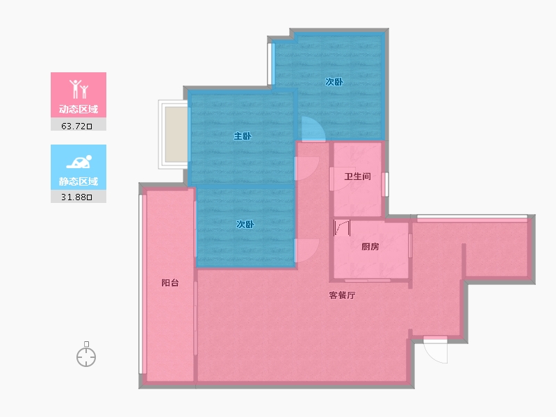 四川省-成都市-交大卡布里城-109.00-户型库-动静分区