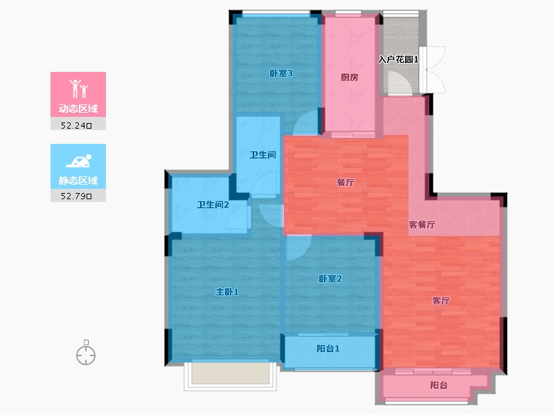 江西省-赣州市-赣州恒大城-98.22-户型库-动静分区