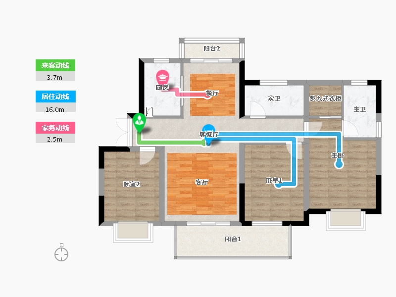 江西省-赣州市-紫金瀚江府-95.89-户型库-动静线