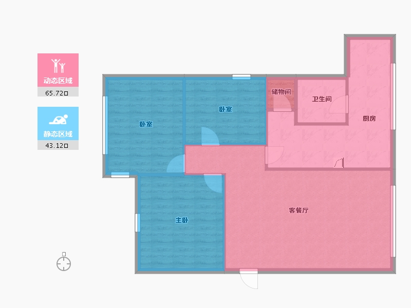 广东省-广州市-1-100.00-户型库-动静分区