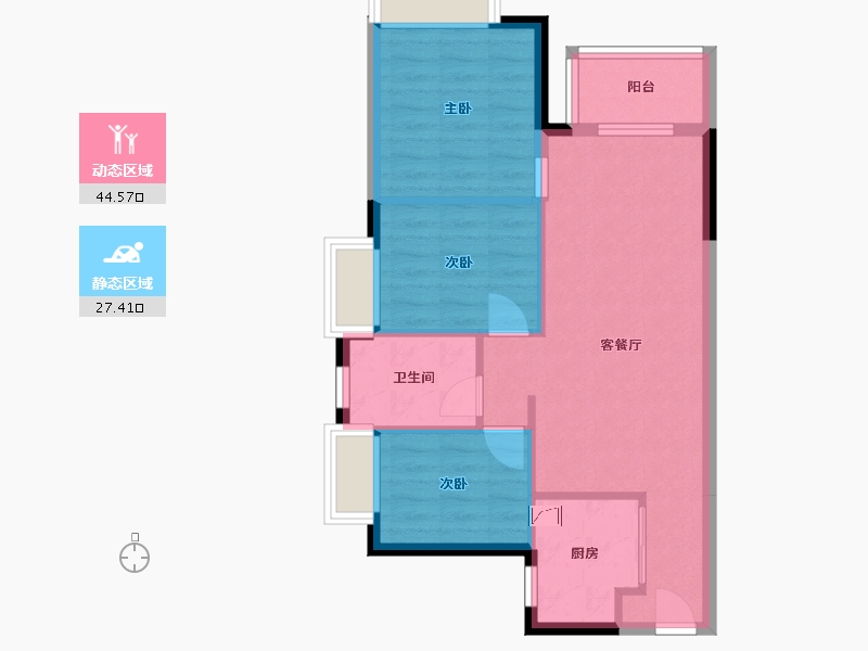 广东省-东莞市-虎门玺悦会-83.00-户型库-动静分区