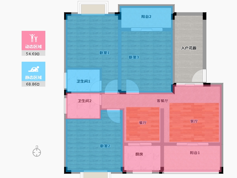 江西省-赣州市-中正广场-122.72-户型库-动静分区