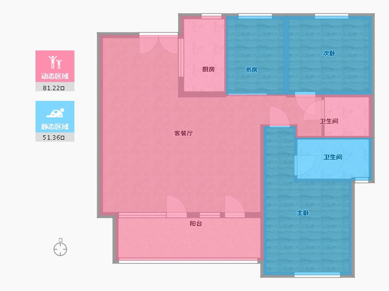 河北省-廊坊市-荣盛首府-121.00-户型库-动静分区