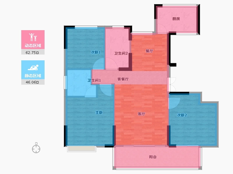 江西省-赣州市-红旗大道首府-99.20-户型库-动静分区