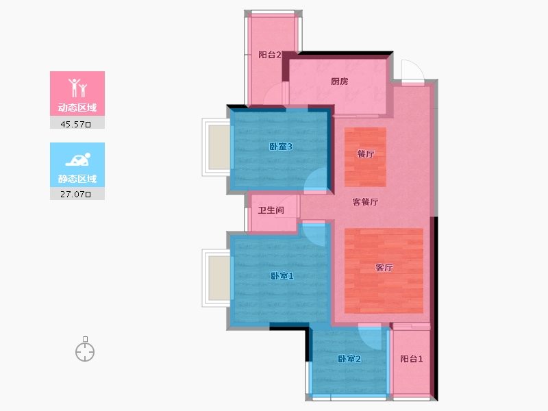 广西壮族自治区-贵港市-嘉天下-63.33-户型库-动静分区