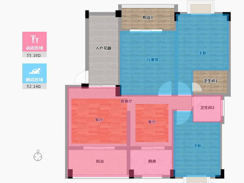 江西省-赣州市-中正广场-118.03-户型库-动静分区