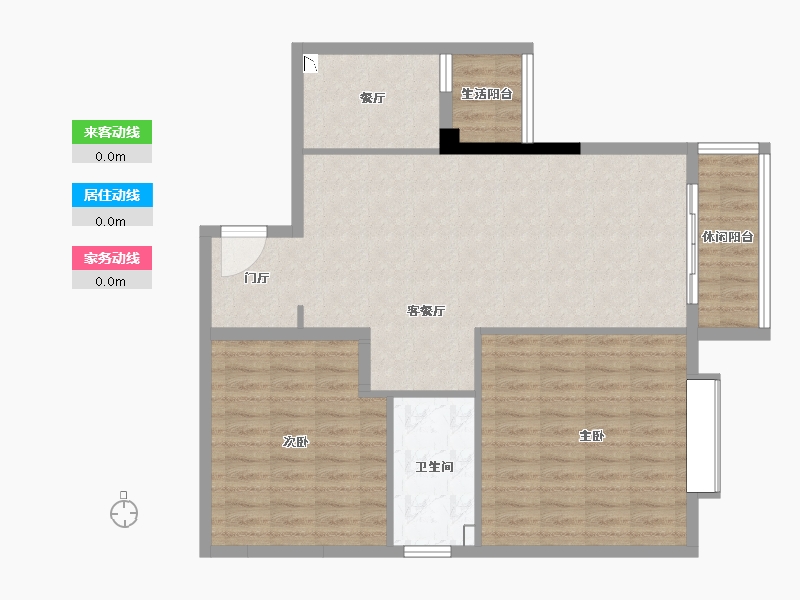 湖南省-长沙市-珠江璞墅-94.61-户型库-动静线