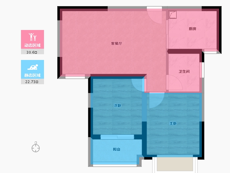 河南省-郑州市-大吴嘉苑-60.00-户型库-动静分区