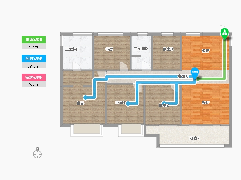 江西省-赣州市-红星中央广场-112.01-户型库-动静线