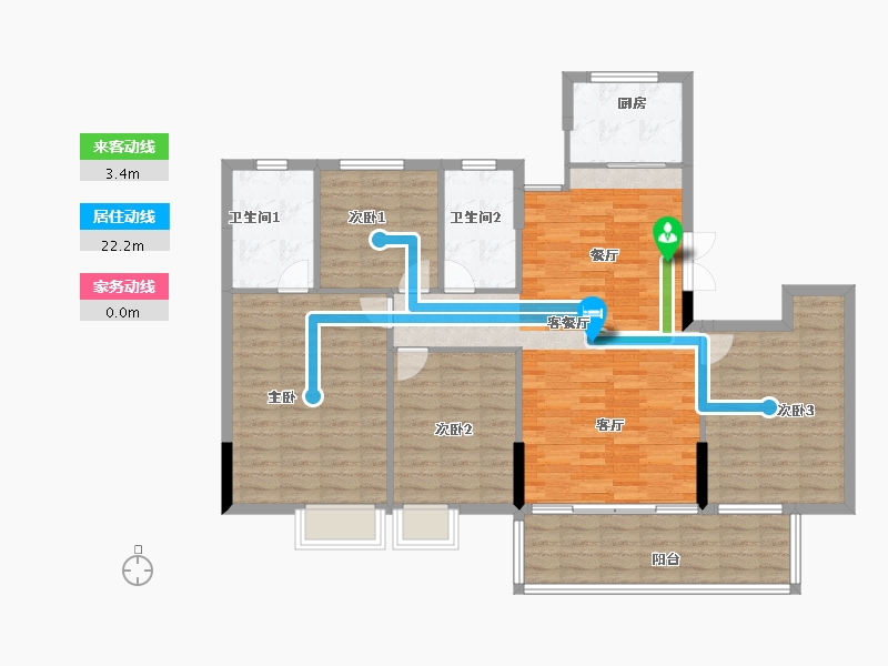 江西省-赣州市-红旗大道首府-115.20-户型库-动静线