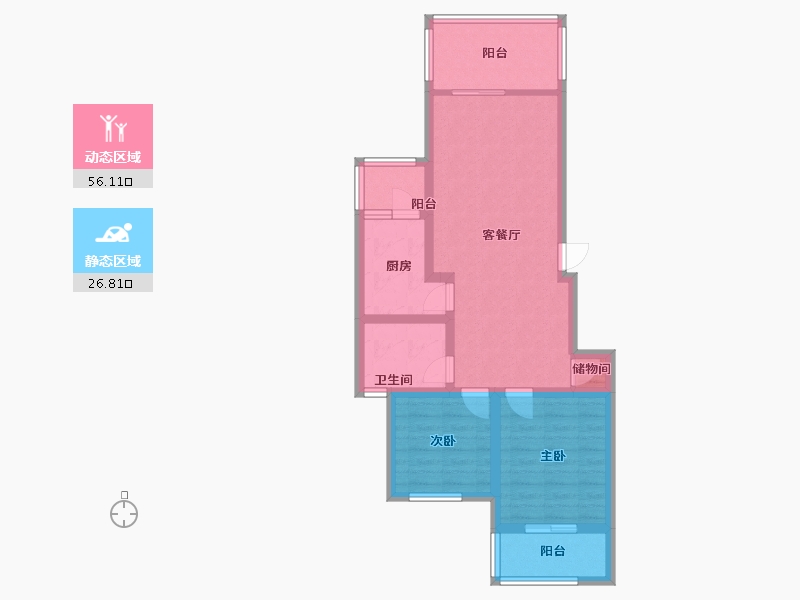 四川省-眉山市-家和盛世-90.00-户型库-动静分区