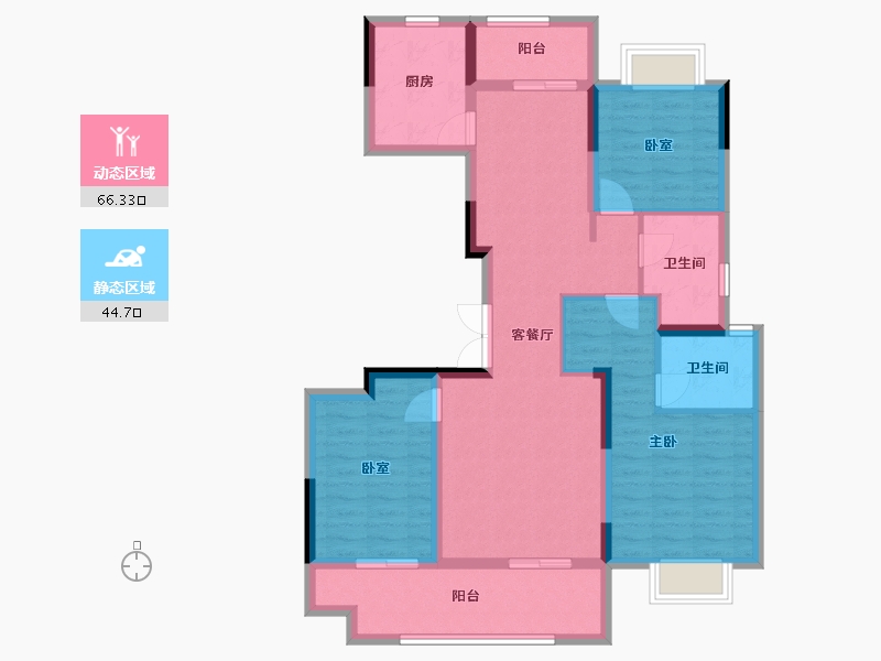 河南省-驻马店市-练江花园-103.53-户型库-动静分区