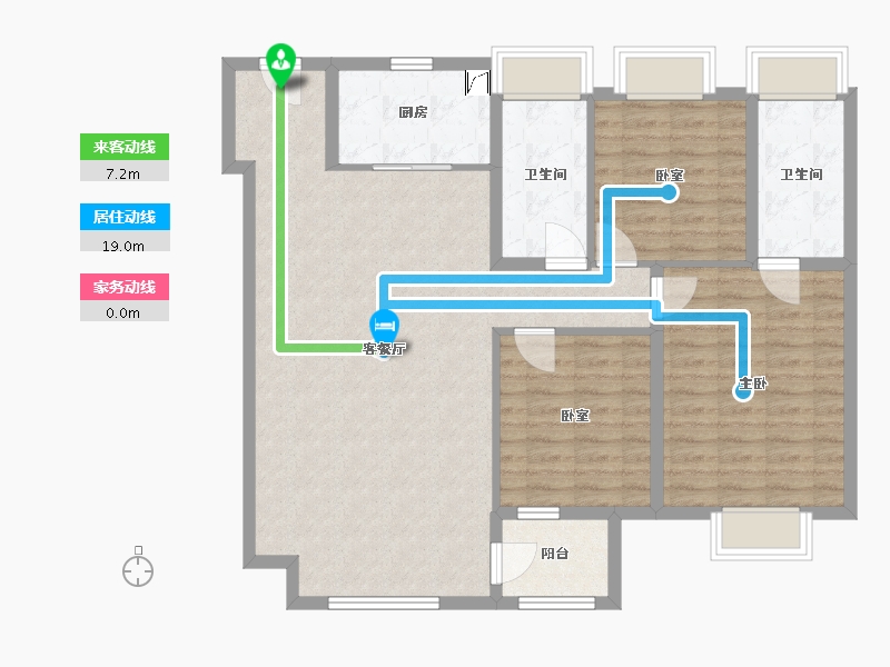 江苏省-无锡市-金科氿璋-108.00-户型库-动静线