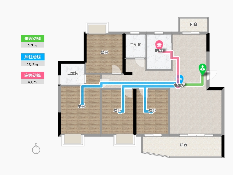 福建省-福州市-东城壹品-120.00-户型库-动静线