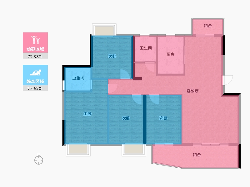 福建省-福州市-东城壹品-120.00-户型库-动静分区