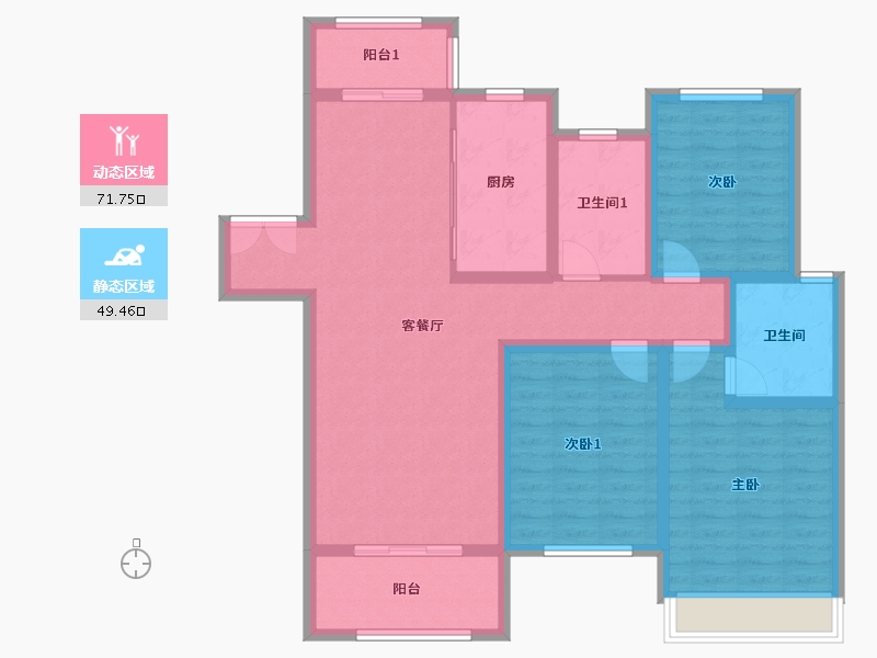 河南省-周口市-建业城-135.00-户型库-动静分区