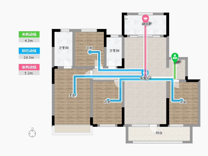 山东省-潍坊市-中海大观天下-160.00-户型库-动静线