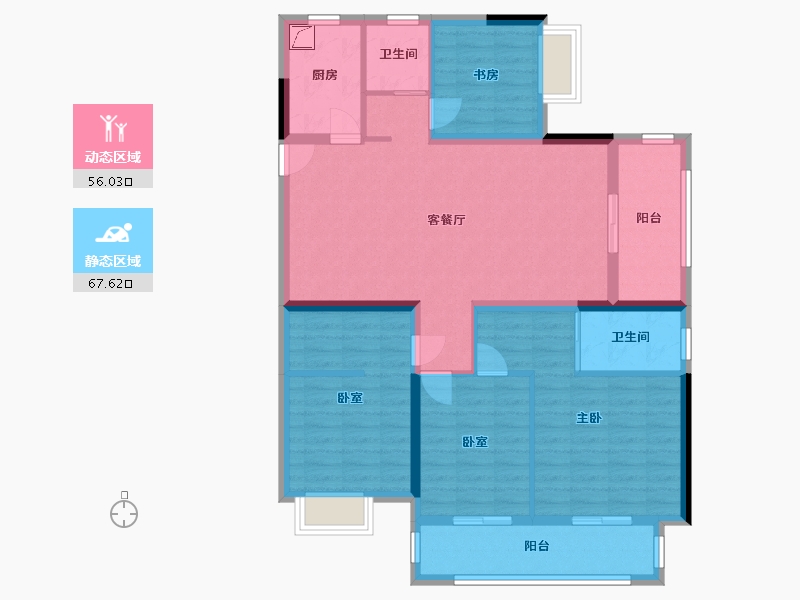 湖北省-孝感市-佳磐瑞府-114.00-户型库-动静分区