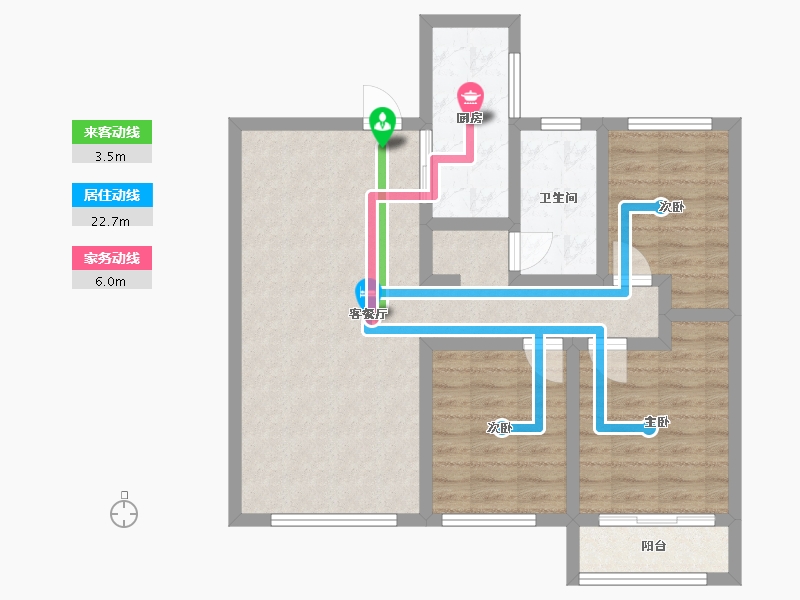 甘肃省-平凉市-崇文书苑-20.00-户型库-动静线