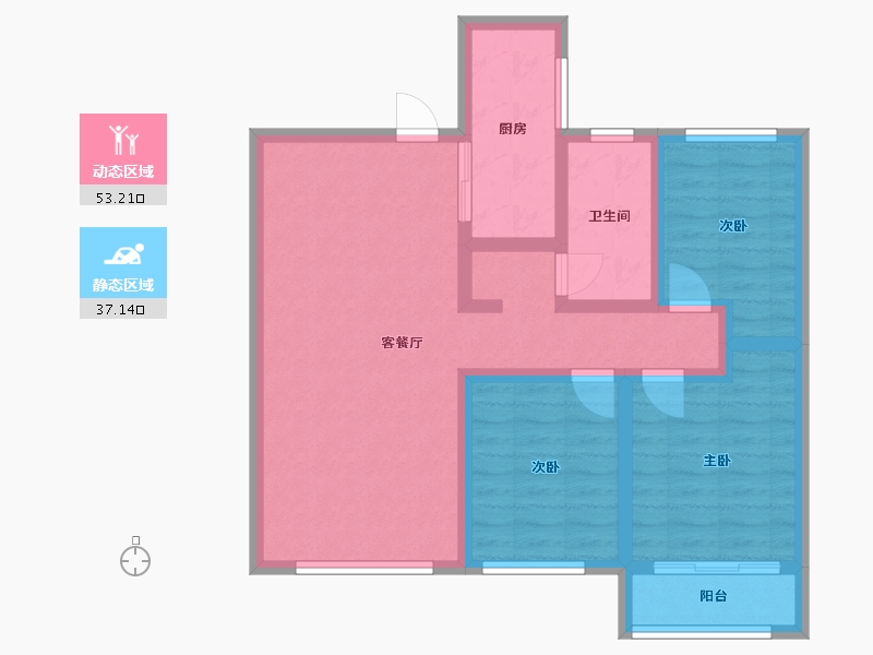 甘肃省-平凉市-崇文书苑-20.00-户型库-动静分区