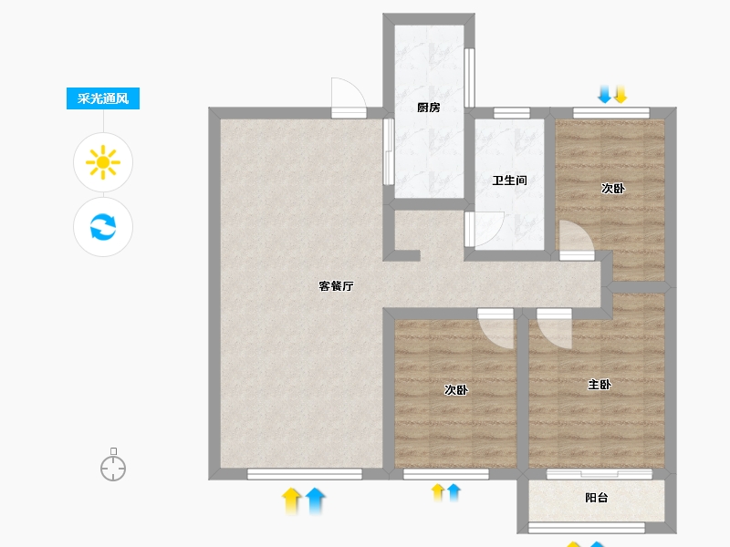 甘肃省-平凉市-崇文书苑-20.00-户型库-采光通风