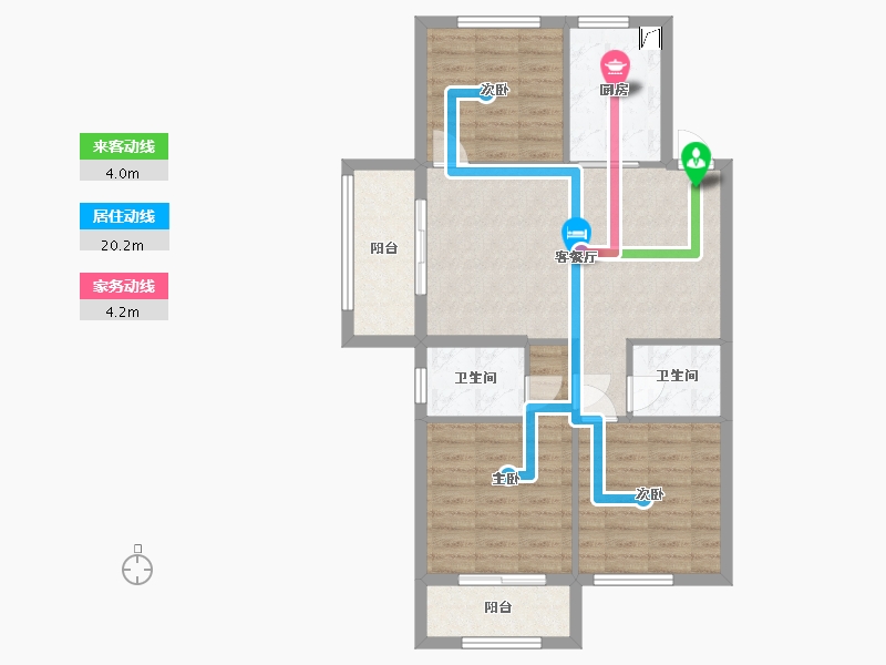 福建省-福州市-瀛洲府-82.00-户型库-动静线