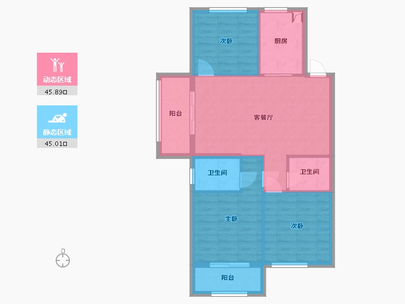 福建省-福州市-瀛洲府-82.00-户型库-动静分区