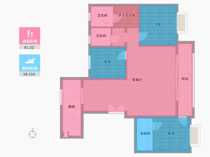 河北省-张家口市-西山国际城-109.00-户型库-动静分区