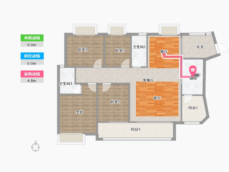 广东省-佛山市-奥园上林一品-117.29-户型库-动静线