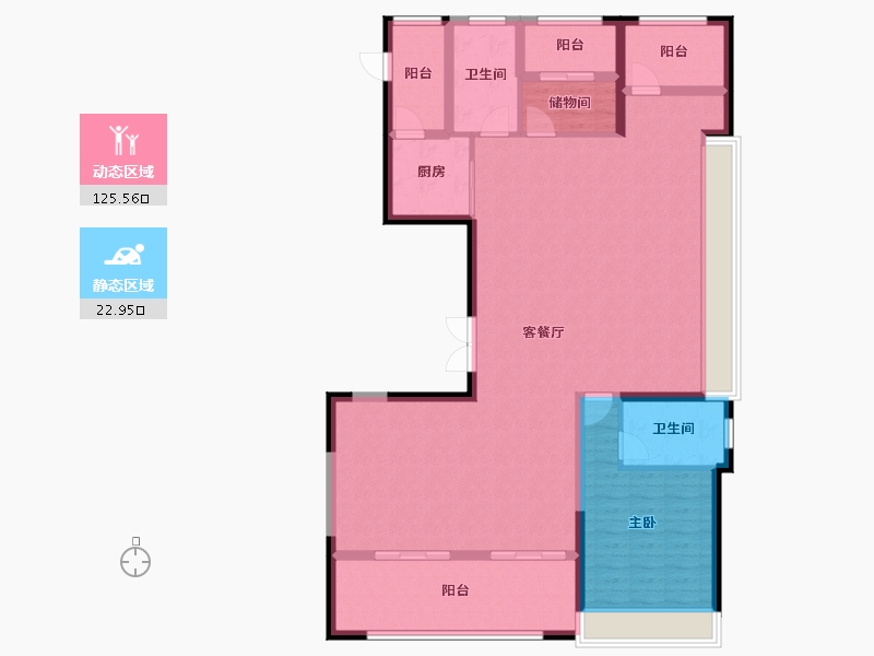 浙江省-温州市-天元府-129.00-户型库-动静分区