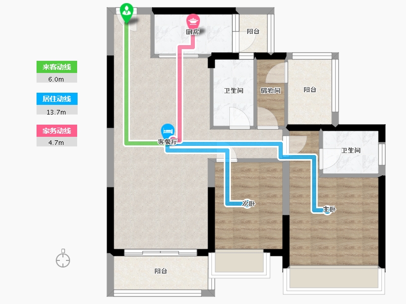 广东省-梅州市-大咖奥二期03-90.00-户型库-动静线