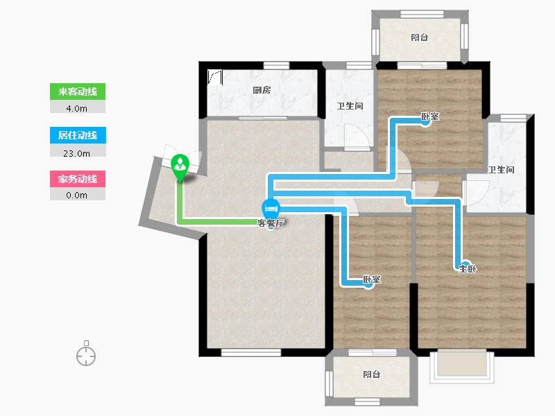 福建省-莆田市-建工莆商天下-84.70-户型库-动静线