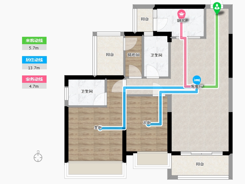 广东省-梅州市-大咖奥二期05-90.00-户型库-动静线