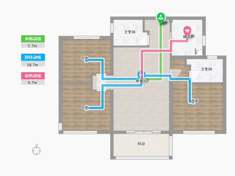 福建省-福州市-正荣悦璟台-100.00-户型库-动静线