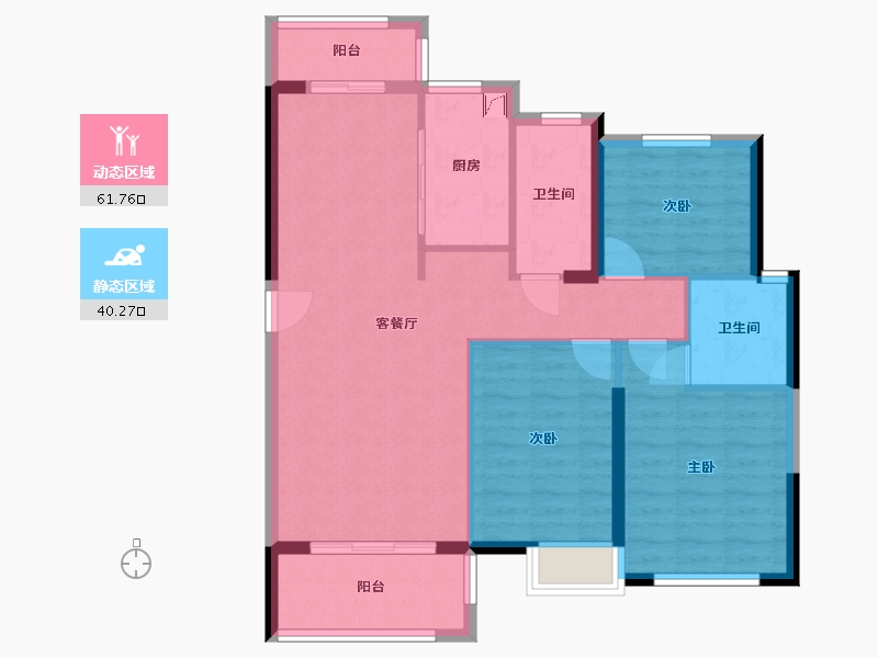 福建省-泉州市-永隆欣悦华庭-92.00-户型库-动静分区