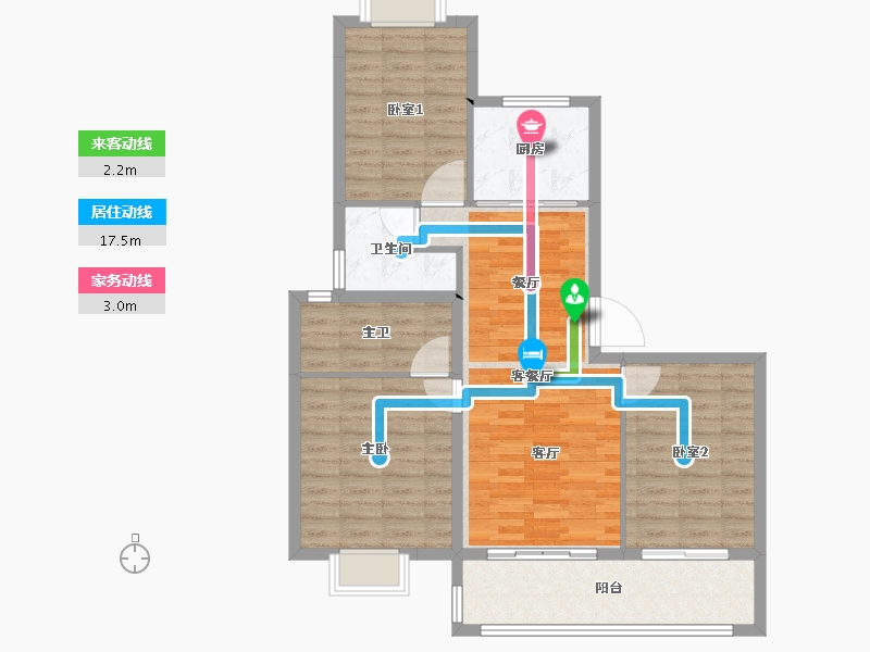 江苏省-南通市-中心-92.80-户型库-动静线