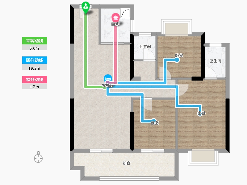 福建省-福州市-融侨悦府-90.00-户型库-动静线