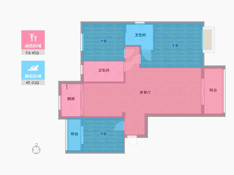 河南省-驻马店市-中亿·宝第住宅小区-484.00-户型库-动静分区