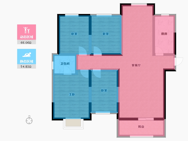 河南省-周口市-佳利名门-107.00-户型库-动静分区