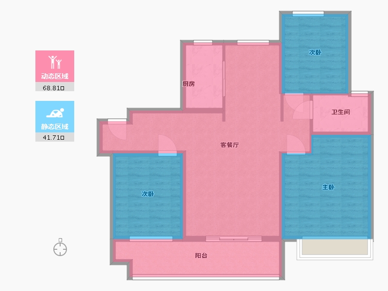 山东省-临沂市-星城悦府-99.00-户型库-动静分区