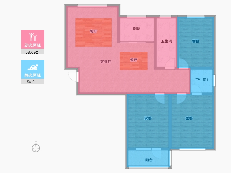 山东省-淄博市-冠博兰亭苑-115.47-户型库-动静分区